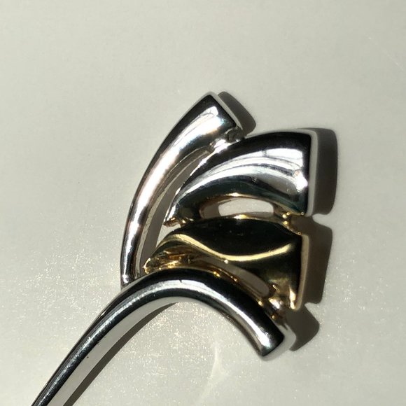 Gold, silver and amethyst earrings - Picture 5 of 9